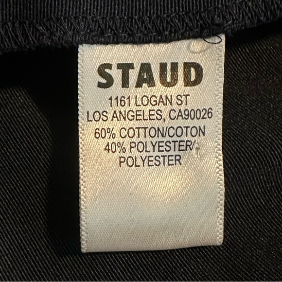 STAUD Joli Open-Back Full Skirt Maxi Dress Gown Navy Blue NWT Size 4 - Picture 10 of 16